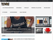 Tablet Screenshot of basketballcardworld.com